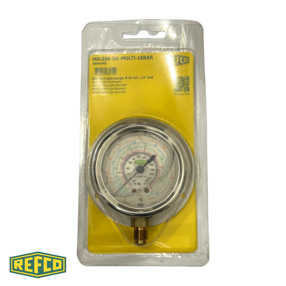 Pressure Gauge - Refco MR-206-DS-Multi-16Bar