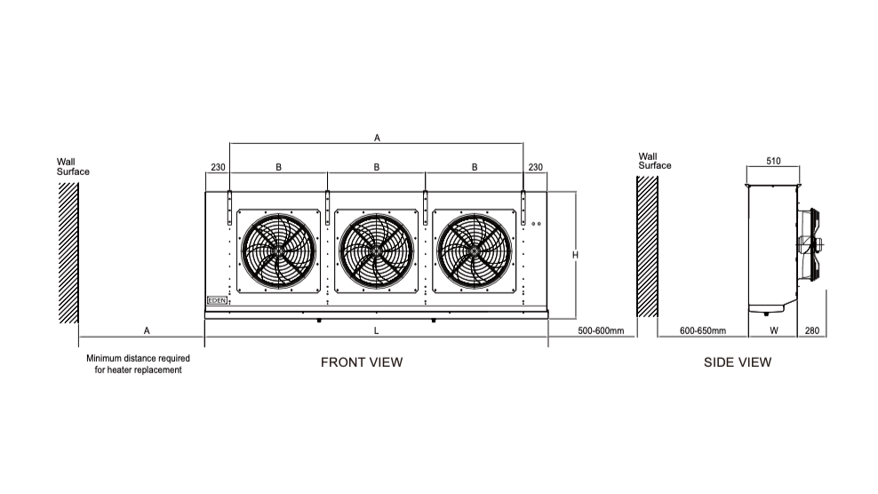 Evaporator - Eden G5 FLX..B