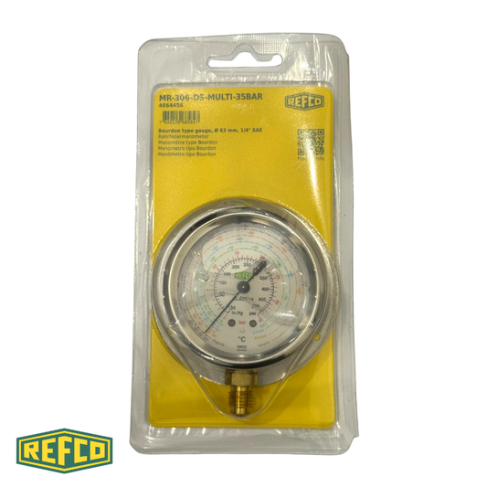 Pressure Gauge - Refco MR-306-DS-Multi-32Bar